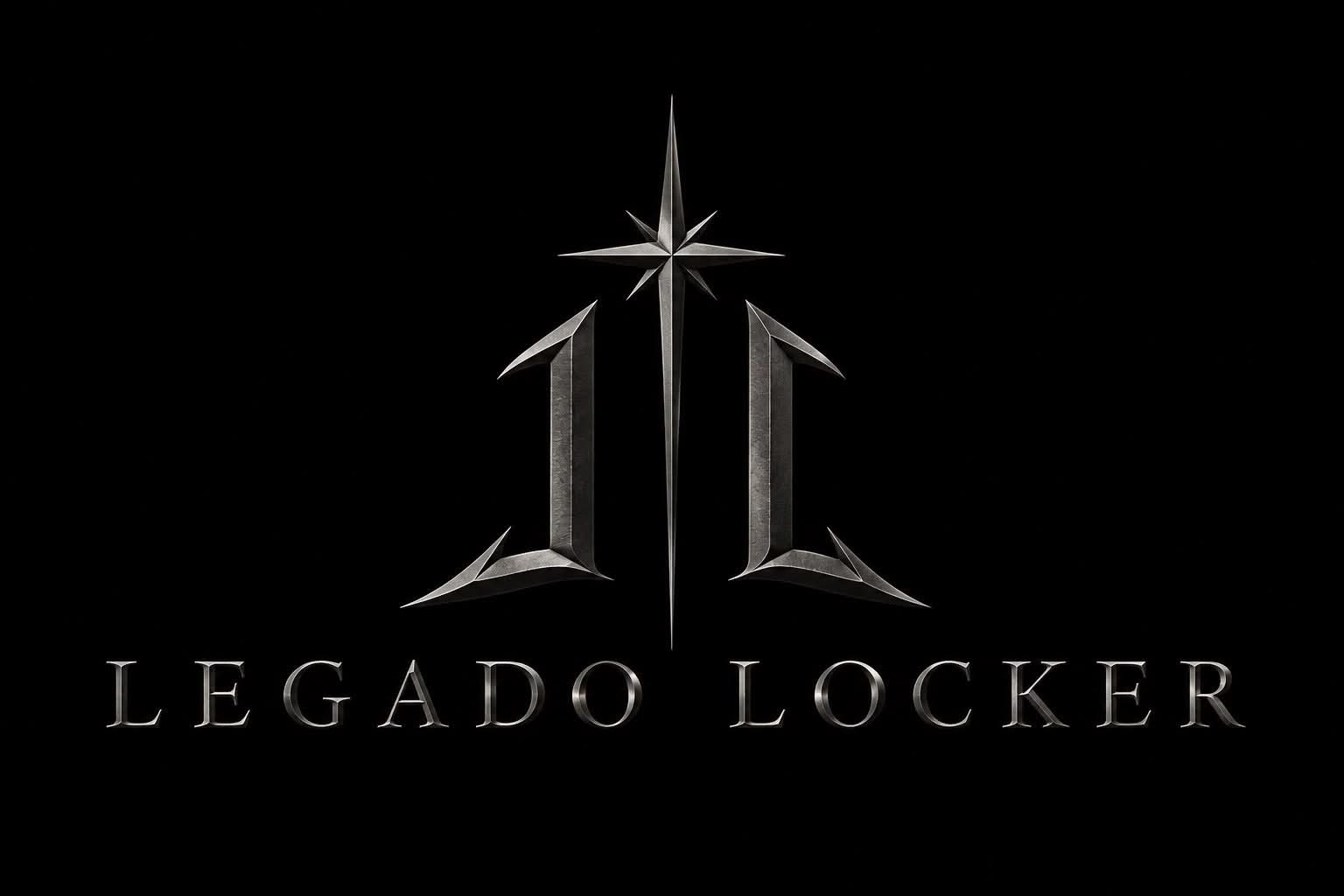 Legado Locker silver emblem and wordmark